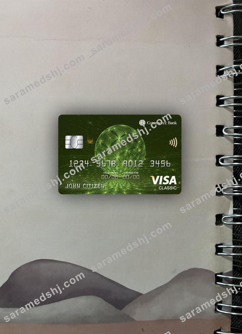 USA Commerce bank visa classic card photolook front
